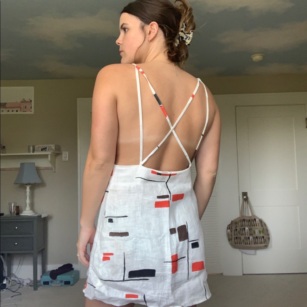 REFORMATION strappy halter dress